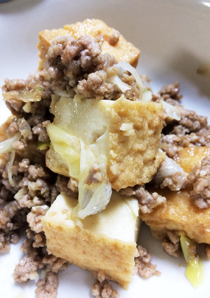 癖になる味 厚揚げと挽肉炒め-レシピのメイン写真