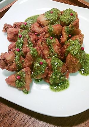 鶏唐ジェノバソースがけ-レシピのメイン写真