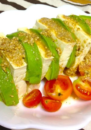アボカドと豆腐の和風カプレーゼ-レシピのメイン写真