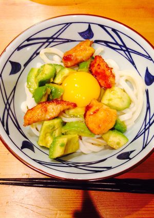 簡単トロ〜ッ！アボ玉うどん-レシピのメイン写真