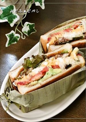 秋刀魚とアボカドのマヨデリサンド-レシピのメイン写真