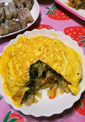 オムレツ風野菜炒め-レシピのメイン写真