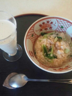 豆乳と雑炊(血管ダイエット食887)-レシピのメイン写真