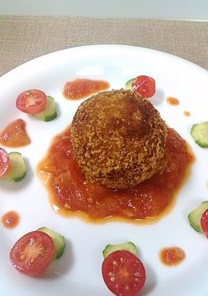 とろ～りチーズ入り♡かぼちゃのコロッケ♪-レシピのメイン写真