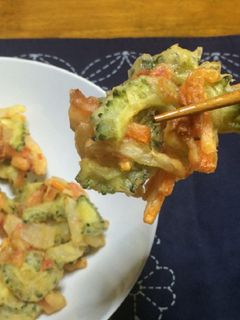 ゴーヤのマヨかき揚げ-レシピのメイン写真