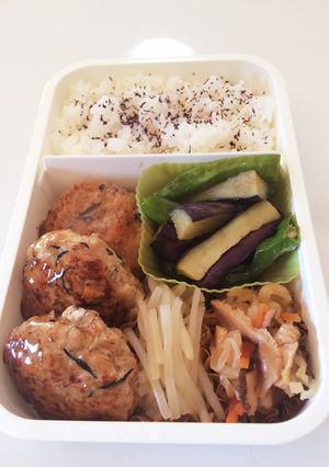 毎日男弁当⁂和風ハンバーグのヘルシー弁当-レシピのメイン写真