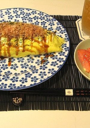 オムライスの中に焼きそばが！-レシピのメイン写真