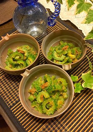 ゴーヤの梅ゴマ♬簡単すぎるシンプル和え物-レシピのメイン写真
