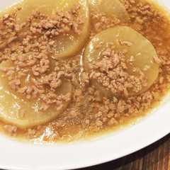 รูปของ 圧力鍋無しで大根とひき肉のそぼろあんかけ