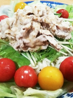 簡単ボリュームアップ!冷しゃぶ素麺-レシピのメイン写真