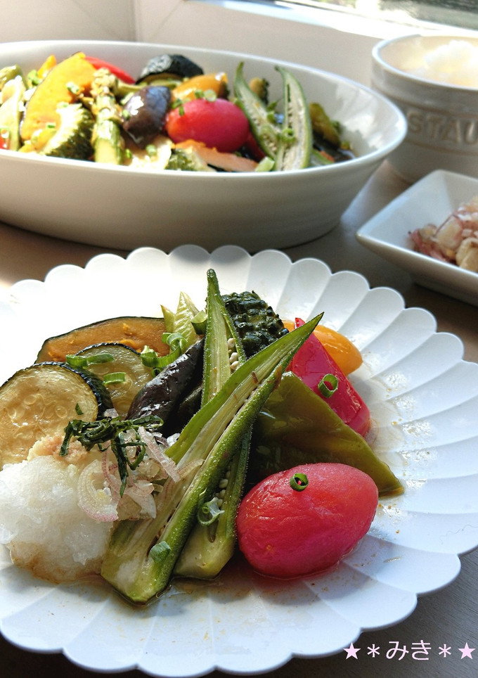 夏野菜の揚げ浸し-レシピのメイン写真