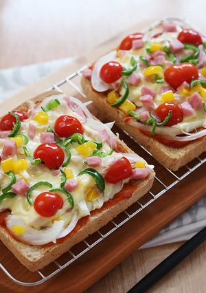 ♡【簡単】食パンピザ♥-レシピのメイン写真