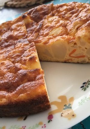 ポテトサラダ袋で作るスペイン風オムレツ-レシピのメイン写真
