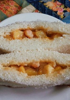 【マヨデリ】エビマヨ風ポテサラポケサンド-レシピのメイン写真