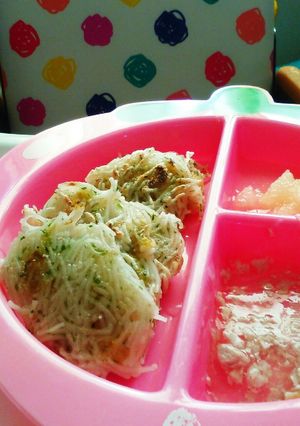 離乳食9ヶ月☆手づかみそうめんのおやき-レシピのメイン写真