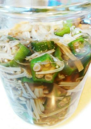 おくらとえのきの優しい味なめたけ-レシピのメイン写真