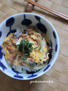 災害非常食✿サバ缶で卵丼-レシピのメイン写真