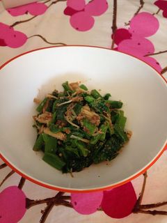 つるむらさきとエノキのごま和え-レシピのメイン写真
