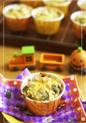 カリふわ♡簡単パンプキンカップケーキ-レシピのメイン写真
