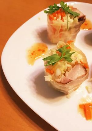 サラダ感覚♪照り焼きチキンの生春巻き-レシピのメイン写真