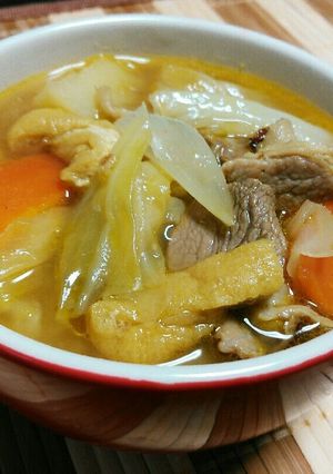 キャベツいっぱい❢カレー風味の豚汁-レシピのメイン写真