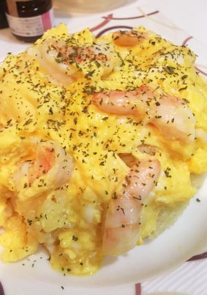サフランライスで＊シュリンプとろり卵のせ-レシピのメイン写真