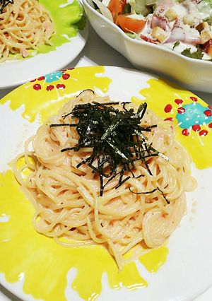 簡単♪明太子クリームパスタ♪-レシピのメイン写真