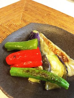 レンジで時短!夏野菜の揚げ浸し-レシピのメイン写真