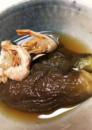 下田なすと淡路干しエビの煮物-レシピのメイン写真