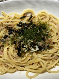 簡単!磯香るツナとしじみの和風パスタ-レシピのメイン写真