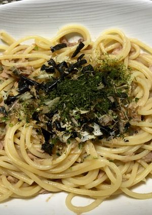 簡単!磯香るツナとしじみの和風パスタ-レシピのメイン写真