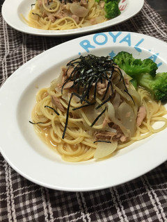 超簡単☆ツナと玉ねぎの和風パスタ-レシピのメイン写真