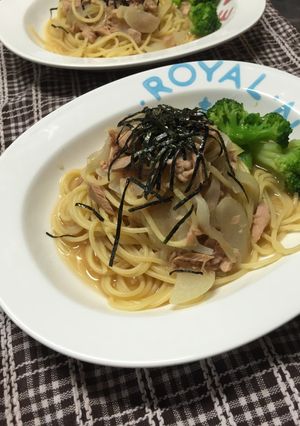 超簡単☆ツナと玉ねぎの和風パスタ-レシピのメイン写真