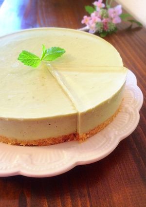 滑らか♡アボカドお豆腐レアチーズケーキ-レシピのメイン写真