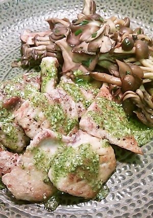 マグロのムニエルきのこ添え-レシピのメイン写真