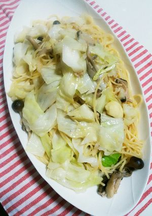 キノコの常備菜レモン味でパスタにアレンジ-レシピのメイン写真