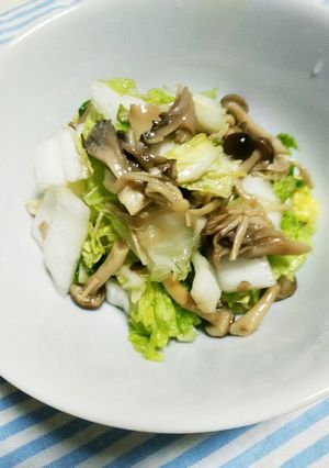 白菜と常備菜のキノコのレモン風味サラダ-レシピのメイン写真