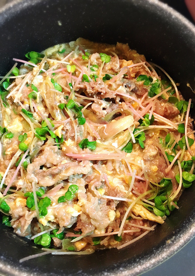 牛肉とみょうがの卵とじ-レシピのメイン写真