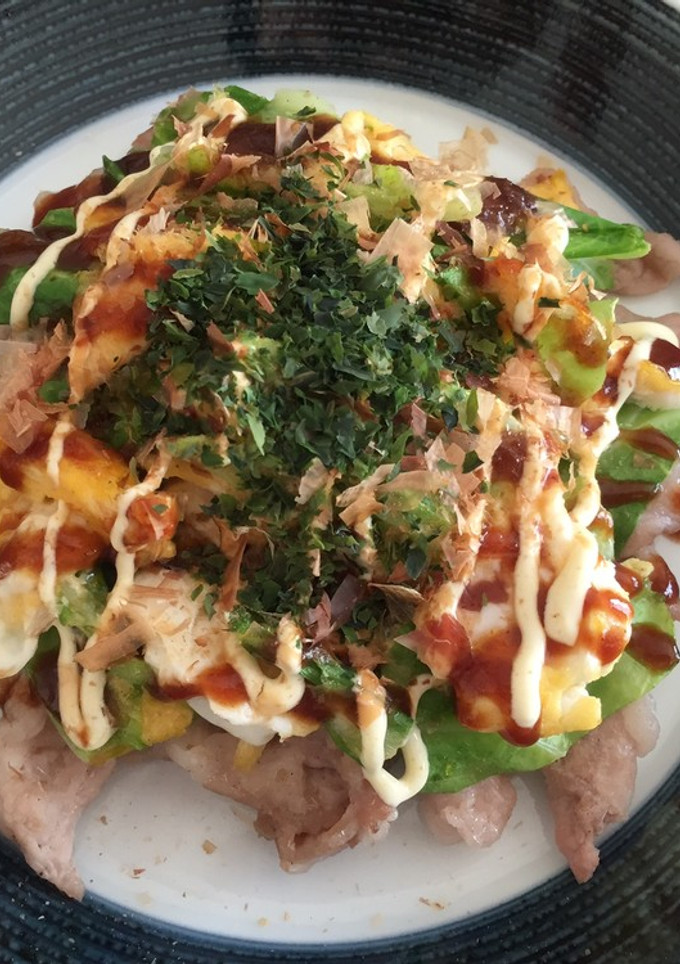 豚・卵・キャベツのお好み焼き風-レシピのメイン写真
