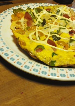 トマトのオープンオムレツ-レシピのメイン写真