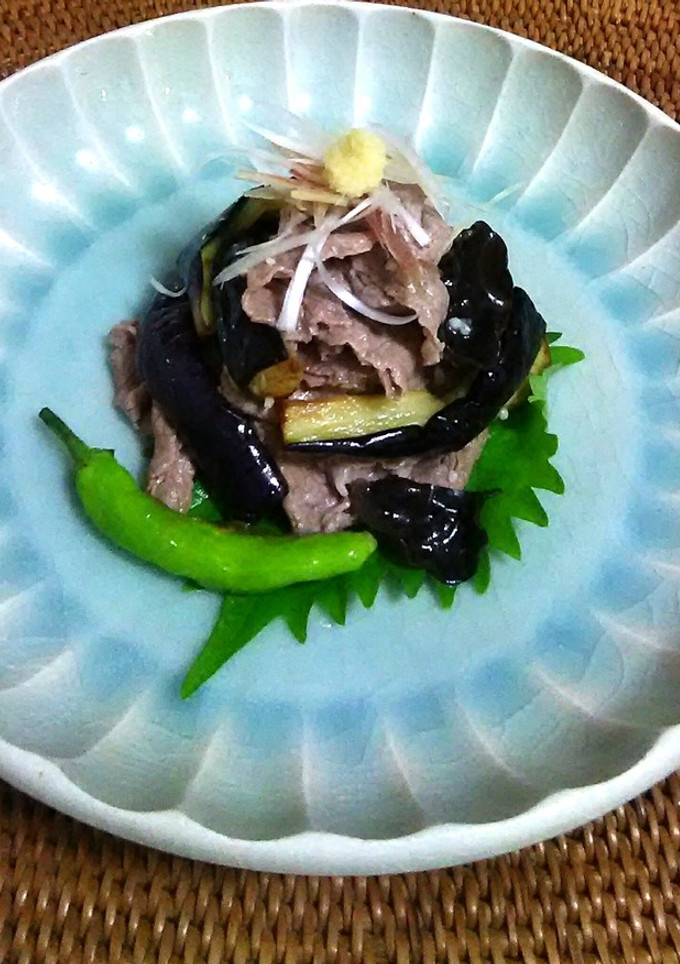 素揚げのナスと牛しゃぶ肉-レシピのメイン写真