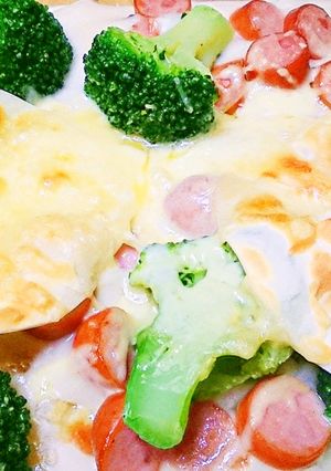 餃子の皮で作れちゃうなんちゃってラザニア-レシピのメイン写真