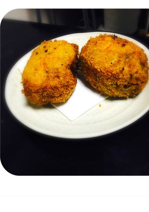 カボチャとひき肉のコロッケ-レシピのメイン写真