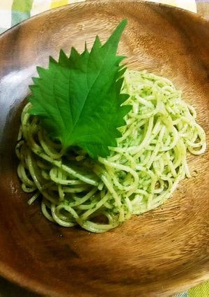 簡単！大葉ＤＥオオバジルパスタ♪-レシピのメイン写真