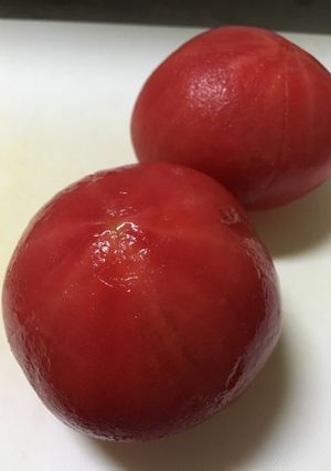 離乳食にも♡楽チン♪簡単♪トマトの湯むき-レシピのメイン写真