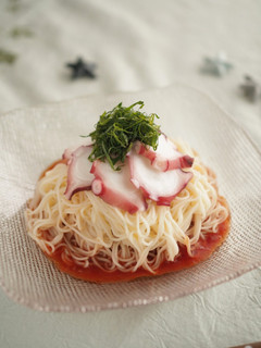 梅たこそうめん トマトジュースで万能だれ-レシピのメイン写真