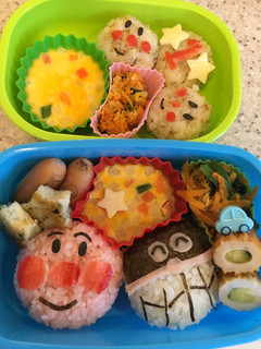 キャラ弁 * アンパンマンバイキンマン-レシピのメイン写真
