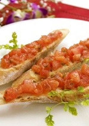 完熟トマトのブルスケッタ-レシピのメイン写真
