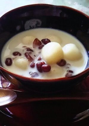 大人のおやつ21☆ラム酒入り豆乳ぜんざい-レシピのメイン写真