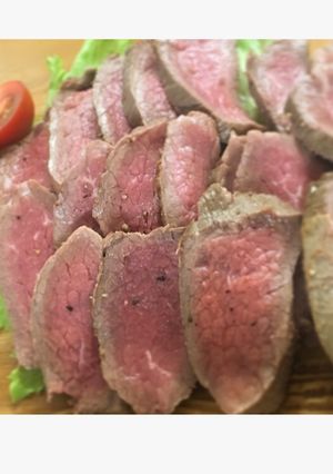 生すぎない！綺麗なピンクのローストビーフ-レシピのメイン写真